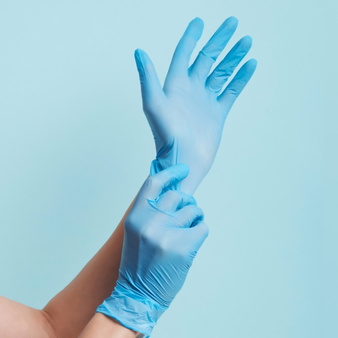 Перчатки BENOVY нестерильные 100 пар/уп. (размер XS)